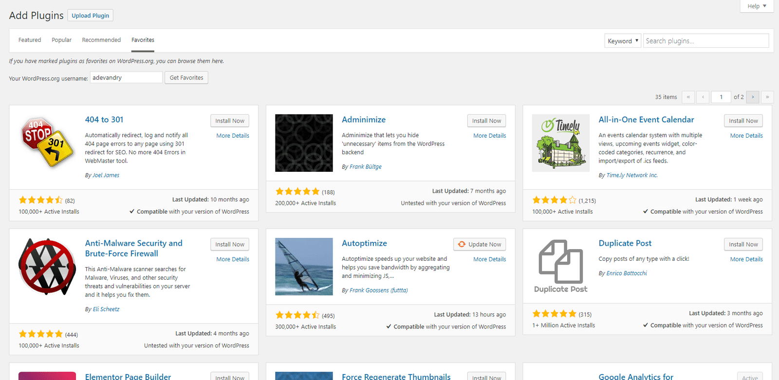 Add Plugins ‹ Concept to Web — WordPress (2)